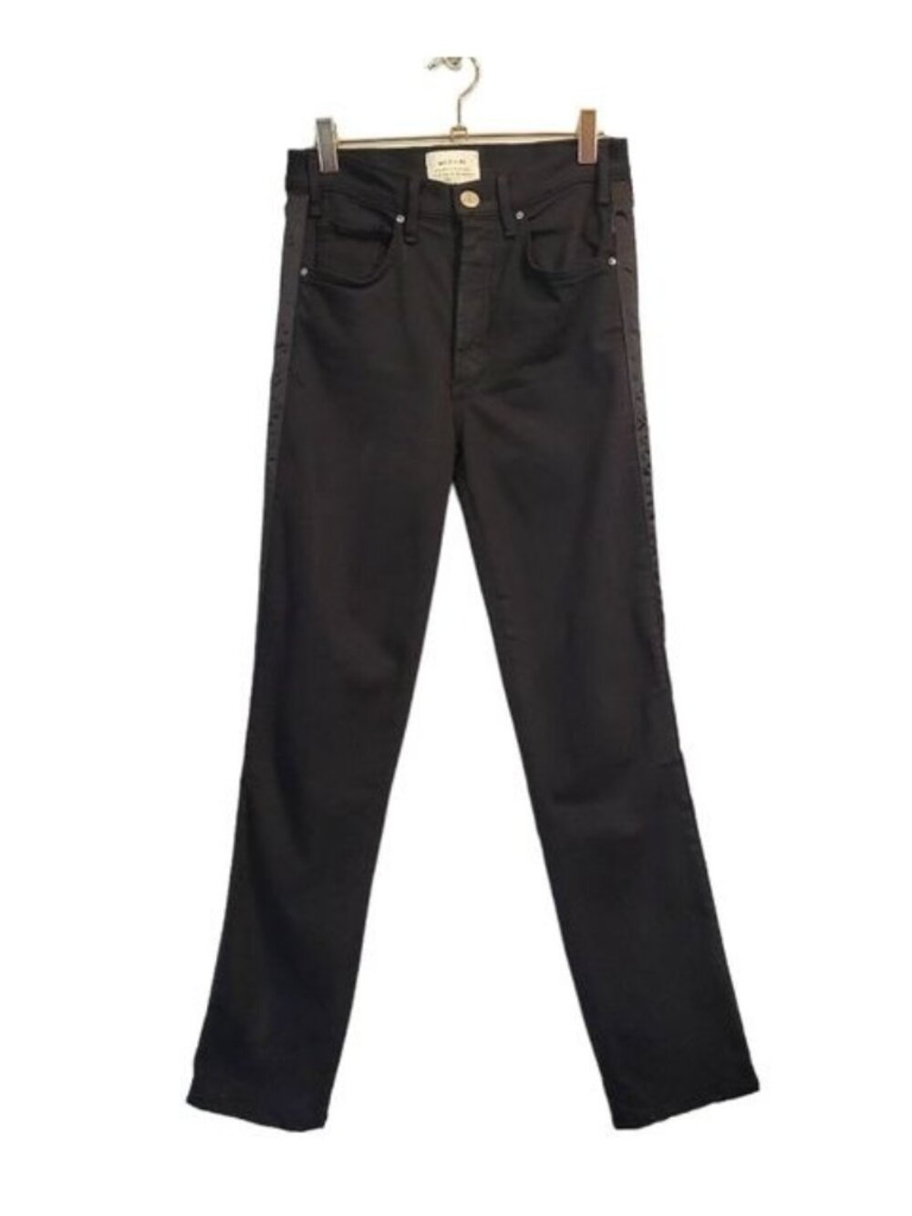 Mcguire | High Rise Newton Button Fly Skinny Jeans Black